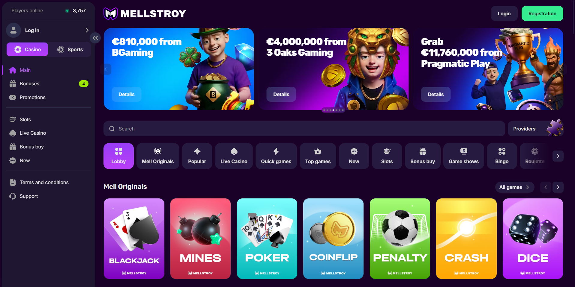 Mellstroy Casino banner